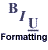 Formatting